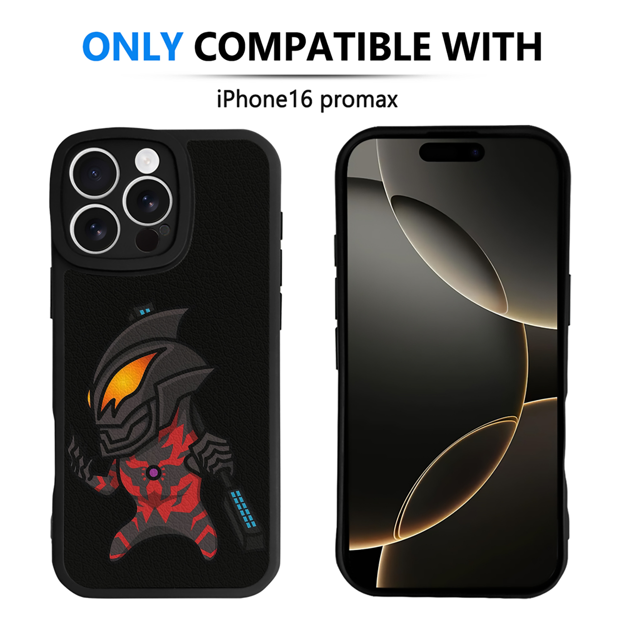 （画像用） ウルトラマン Ultraman 【iPhone 16シリーズ対応】シリコンスマホケース（レザー調） 材質：シリコン